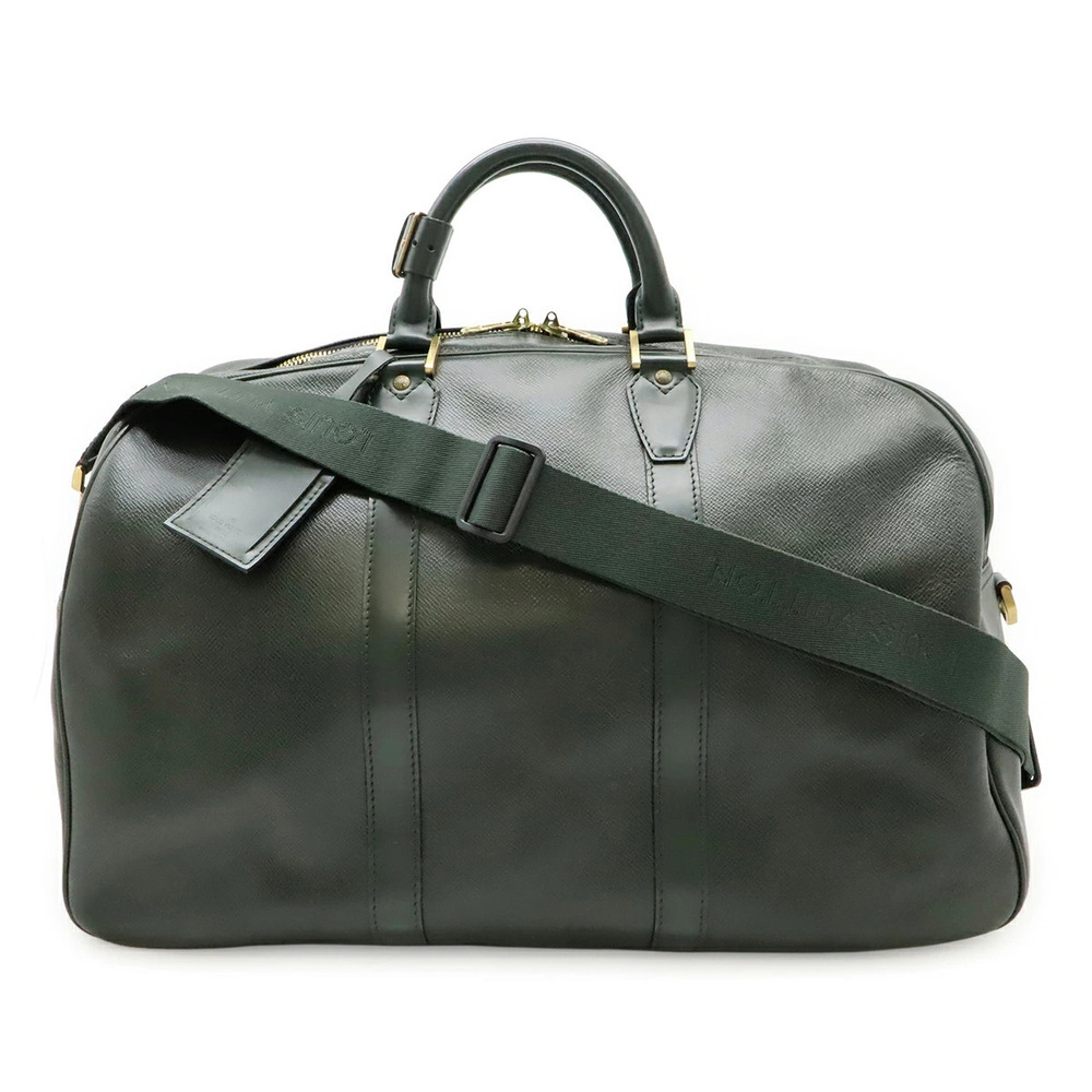 LOUIS VUITTON Taiga Kendall Boston Bag Travel Shoulder Epicea Green